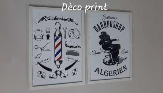 لوحات جدارية خاصة صالون حلاقة رجال