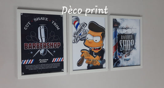 لوحات جدارية خاصة صالون حلاقة رجال