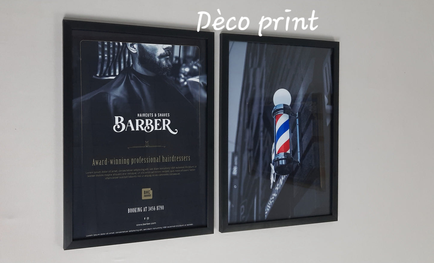 لوحات جدارية خاصة صالون حلاقة رجال